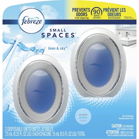 FEBREZE Air Freshener, Small Spaces, Linen&Sky, 25oz, , WE/BE, PK 2 PGC55868